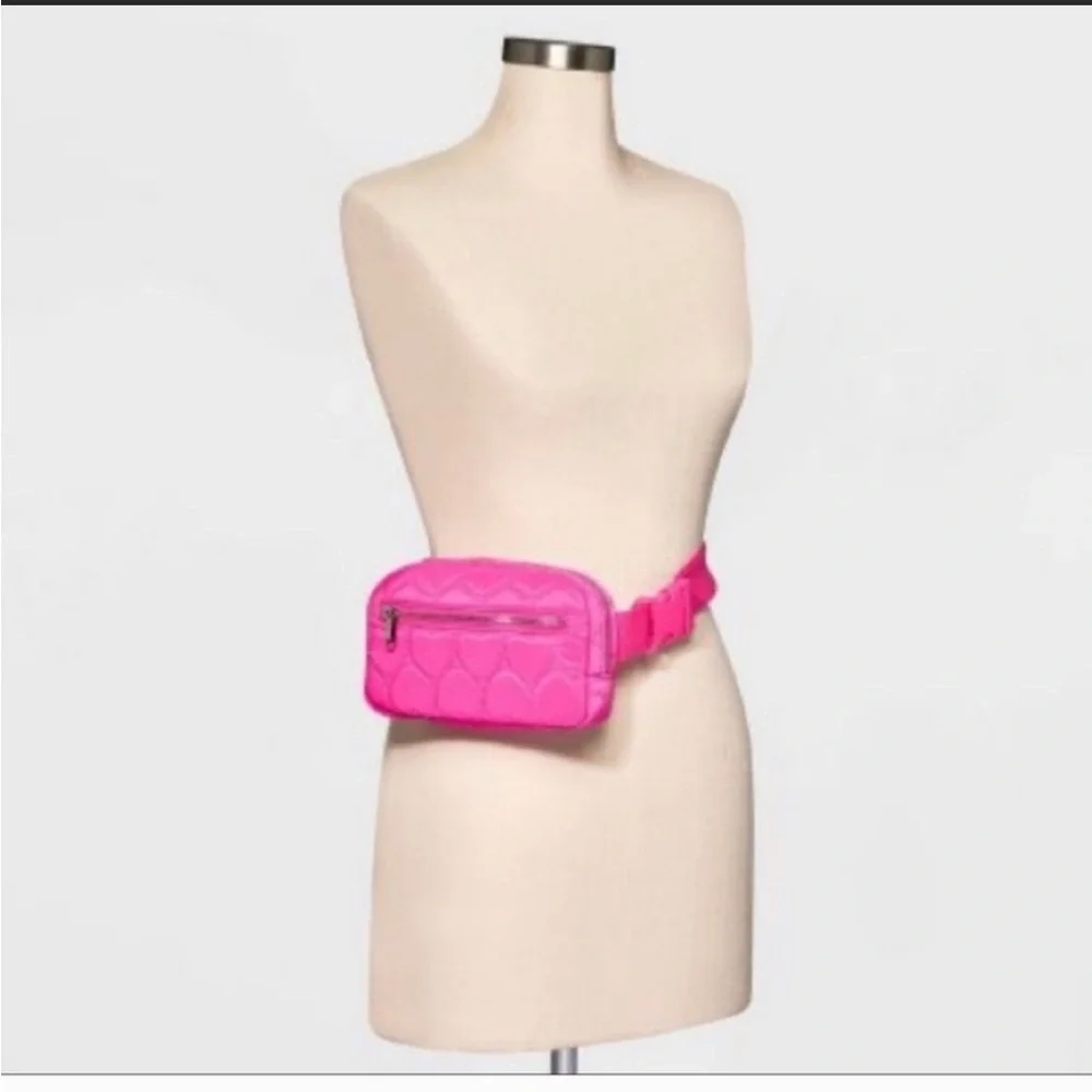 Target Wild Fable Hot Pink Heart Belt Bag